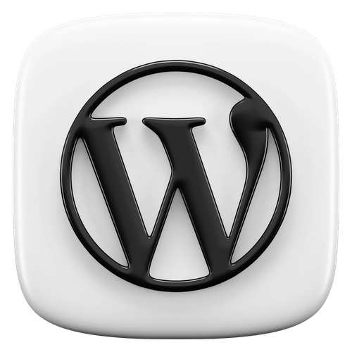 Logo 3d wordpress